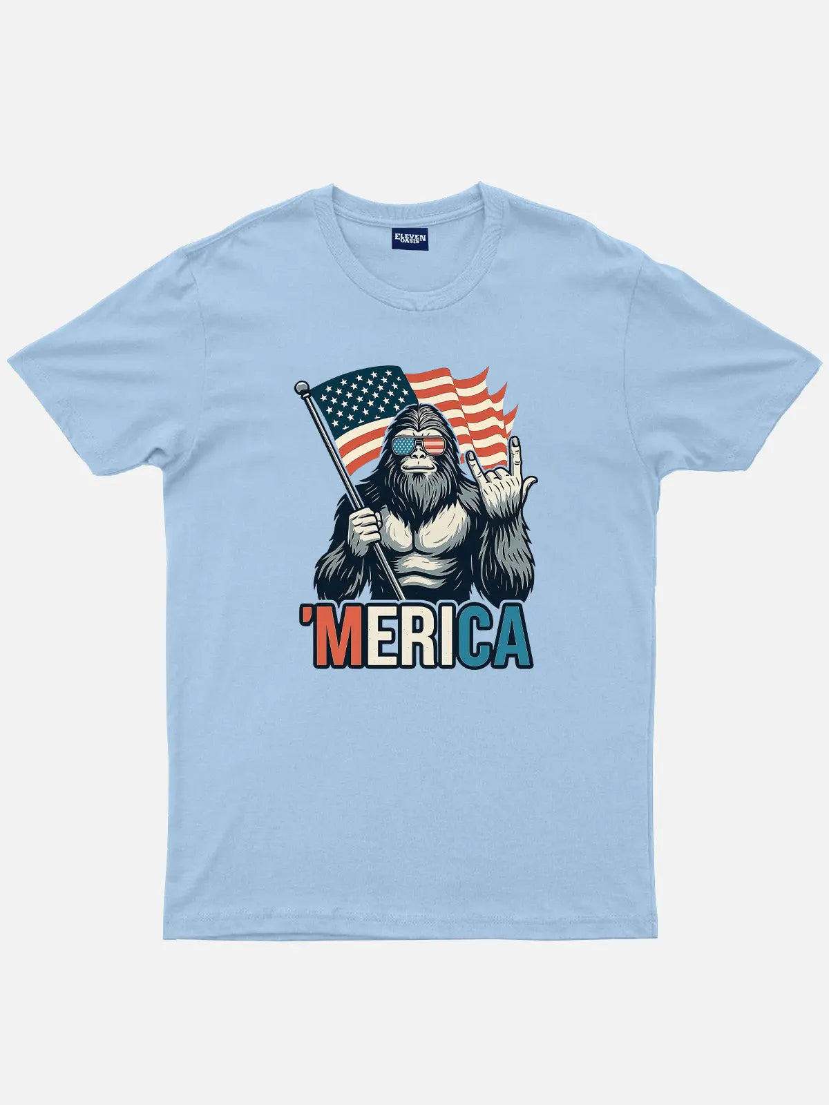 Sasquatch America Cotton T-Shirt Eleven Oasis