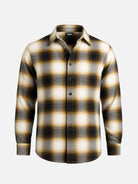 Men's Brushed Cotton Ombre Plaid Long Sleeve Shirt Eleven Oasis