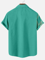 Bowling Color Contrast Men's Short Sleeve ShirtMens short sleeve shirts Big and tall Mens shirts Short sleeve shirts for men Mens 4xl shirts Casual short sleeve shirts