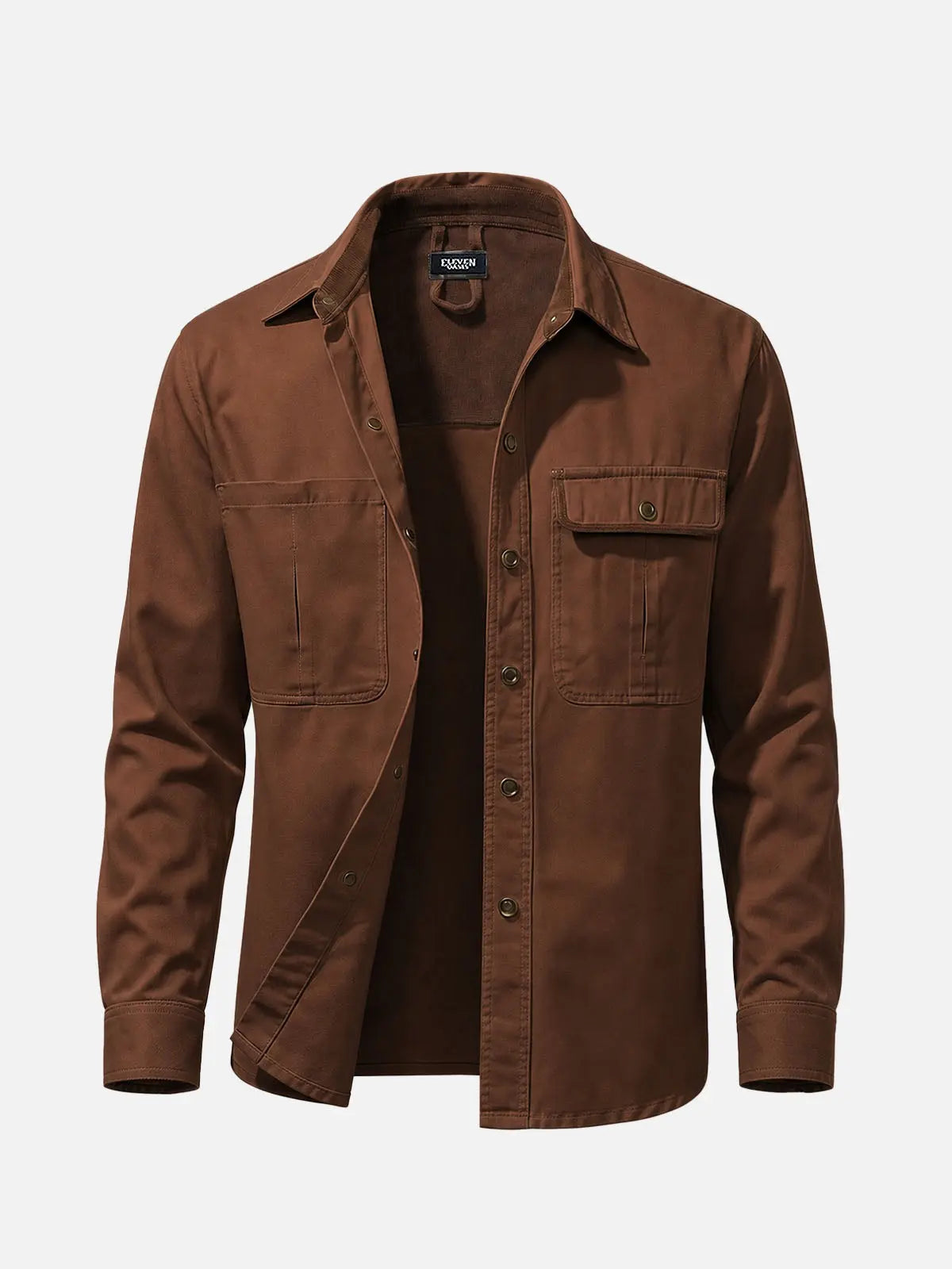 Men's Relaxed Fit Vintage Utility Overshirt Jacket ElevenOasis
