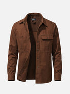 Men's Relaxed Fit Vintage Utility Overshirt Jacket ElevenOasis