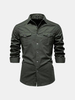 Men's Workwear Slim Fit Long Sleeve Shirt Eleven Oasis