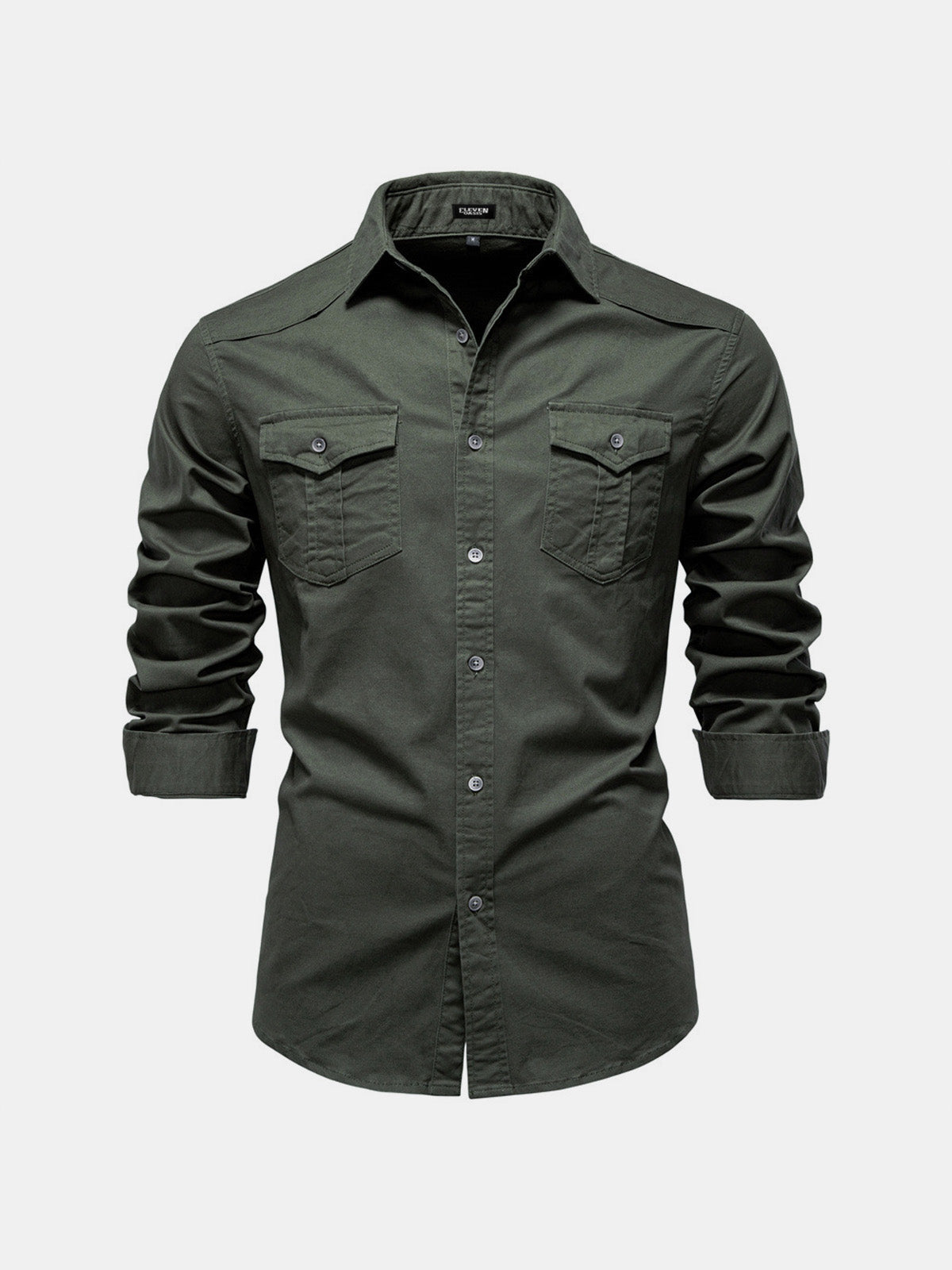 Men's Workwear Slim Fit Long Sleeve Shirt Eleven Oasis