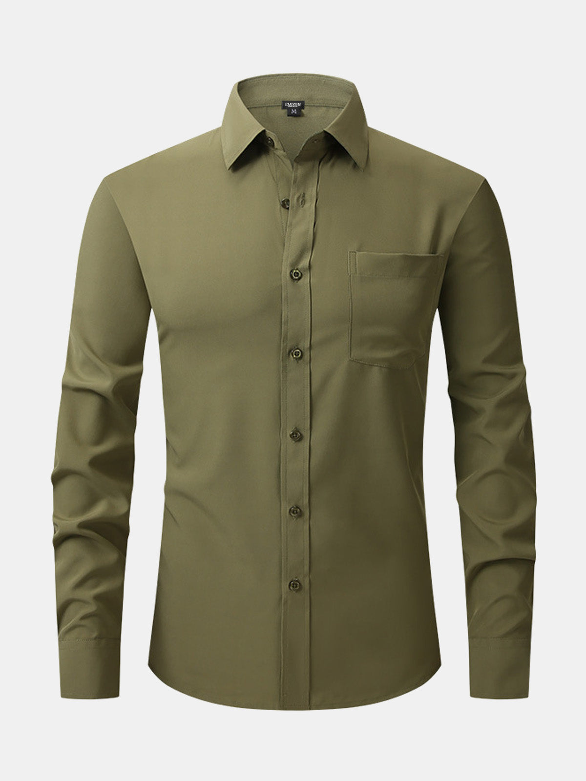 Men's Business Casual Long Sleeve Shirt Eleven Oasis