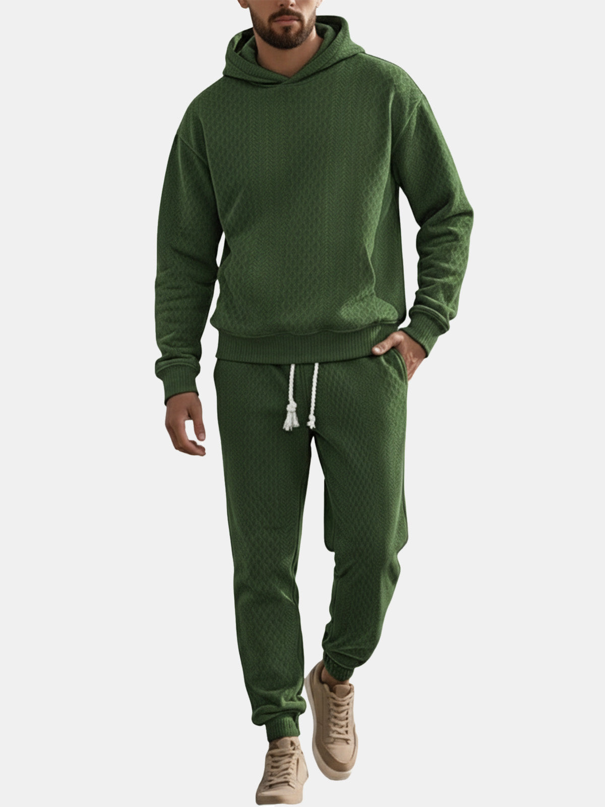 Men's Textured Hoodie Lounge Set Eleven Oasis