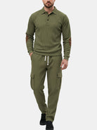 Men's Polo Sweatshirt Cargo Lounge Set Eleven Oasis