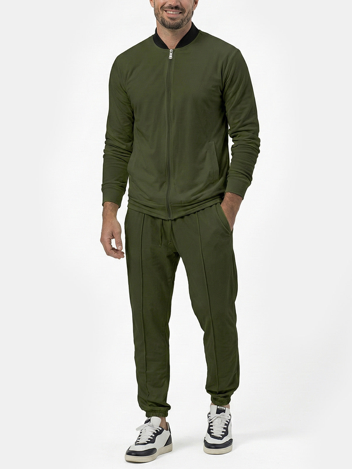 Men's Casual Zip-Up Tracksuit Set Eleven Oasis