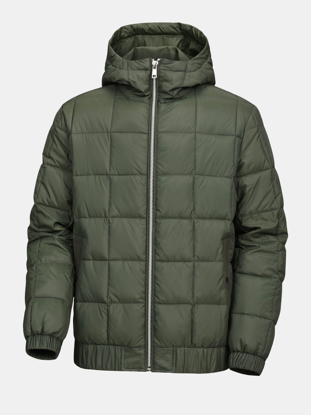 Men's Square-Quilt Winter Hooded Puffer Jacket Eleven Oasis