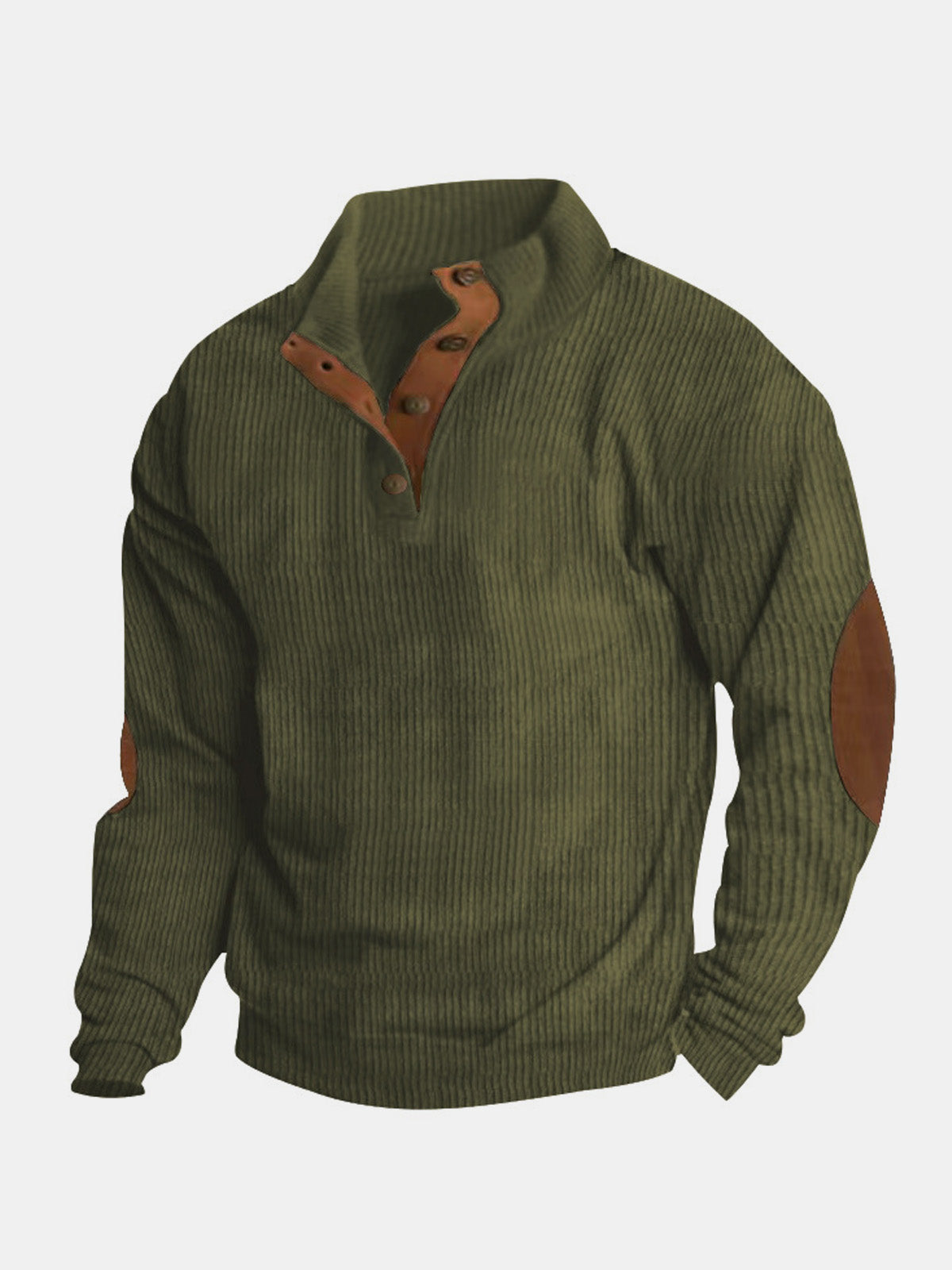 Men's Corduroy-Style Pullover Sweater Eleven Oasis