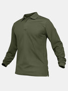 Men's Performance Polo Long Sleeve Shirt ElevenOasis