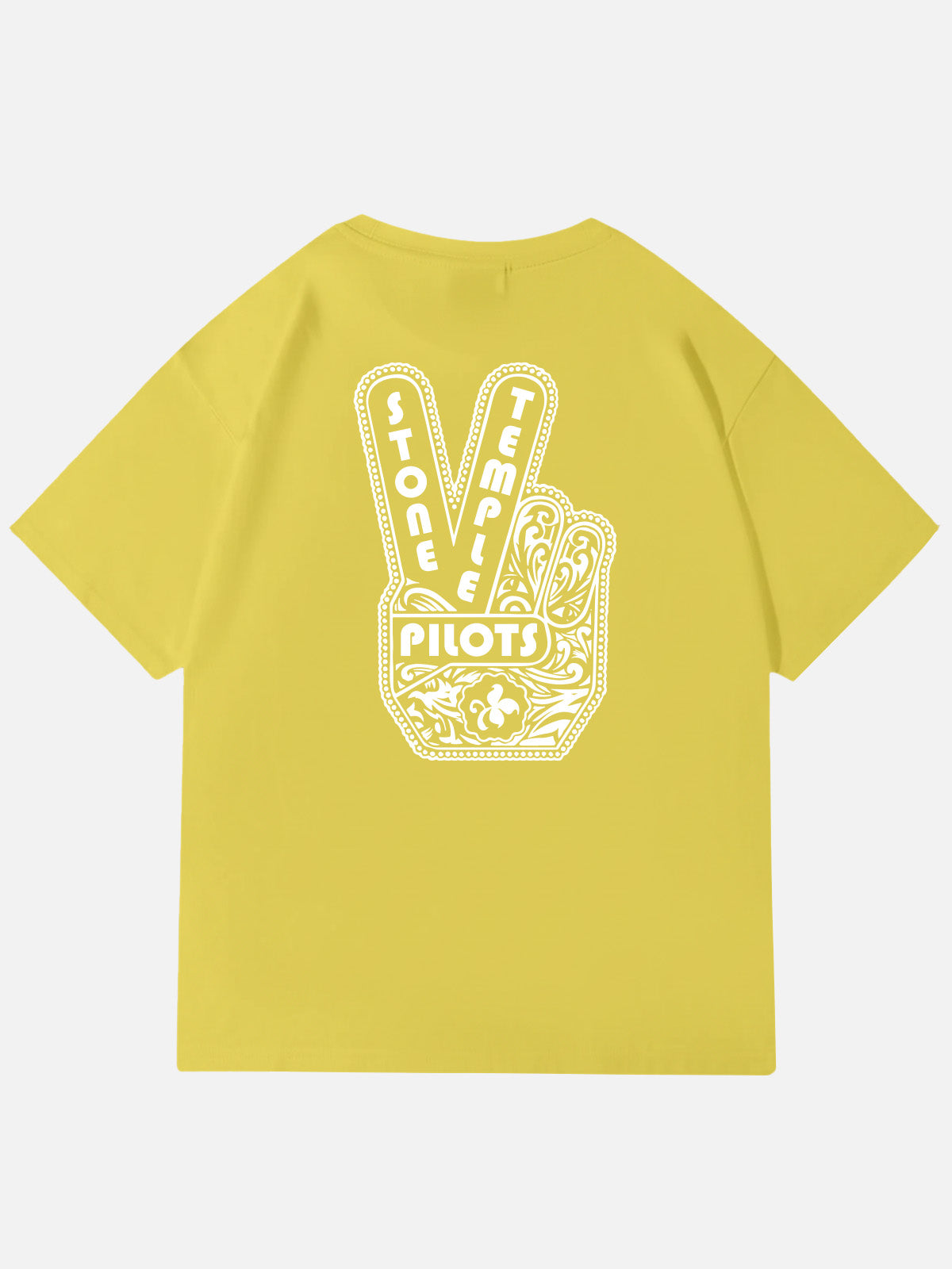 Stone Temple Pilots Peace Sign Graphic Cotton T-Shirt Eleven Oasis