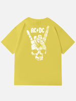 AC/DC Highway to Hell Rock Hand Vintage Band Cotton T-Shirt Eleven Oasis