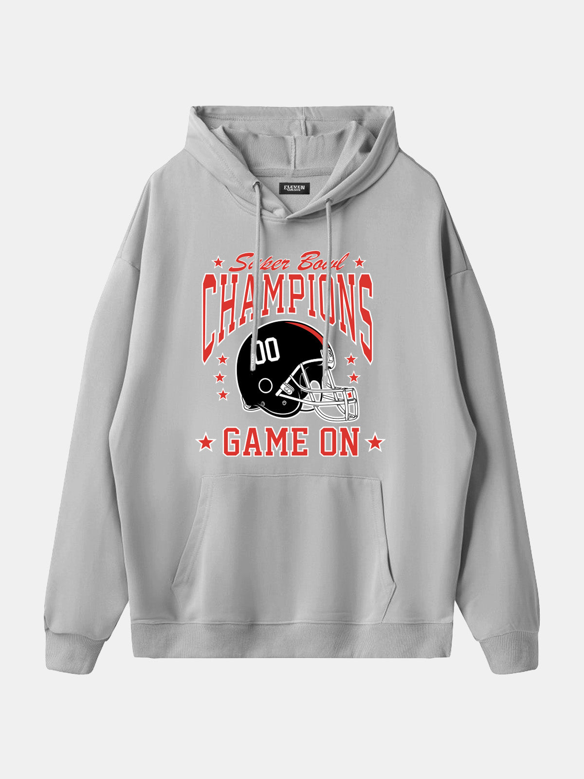 Super Bowl Champions Game On Football Hoodie Eleven Oasis