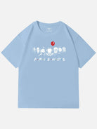 Horror Friends Mashup Ghost Cotton T-Shirt ElevenOasis