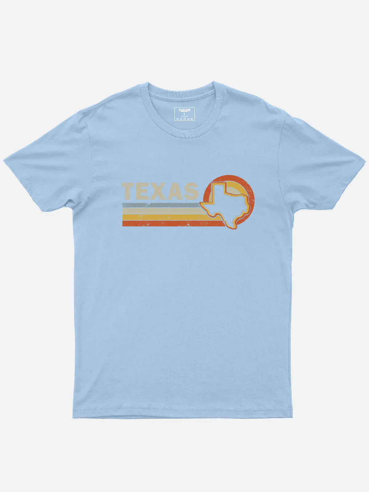 Retro Texas Sunset Cotton T-Shirt Eleven Oasis