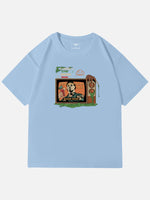 Creepshow Inn Retro Horror Graphic Cotton T-Shirt Eleven Oasis