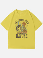 Greetings From Nature Skull Graphic Cotton T-Shirt Eleven Oasis