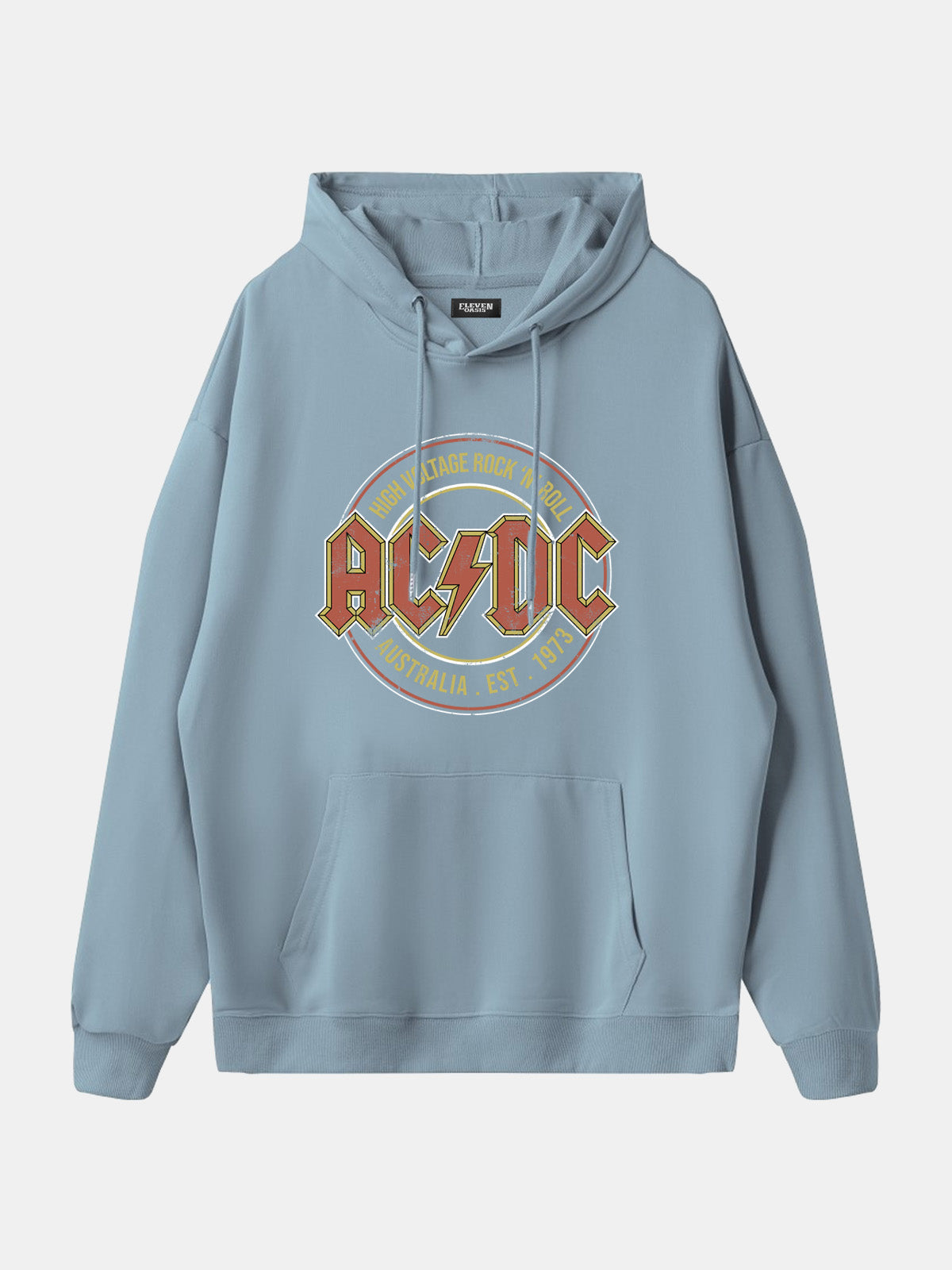 AC/DC High Voltage Vintage Band Hoodie Eleven Oasis