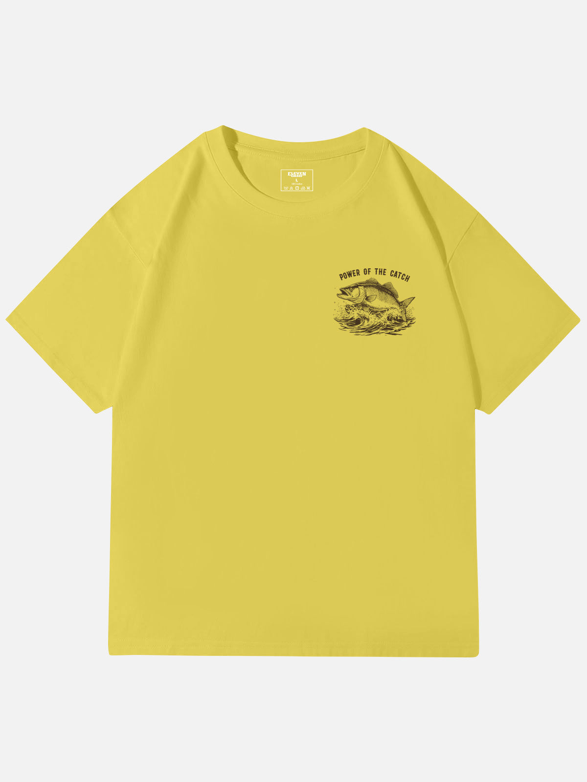 Cowboy Fishing Novelty Cotton T-Shirt Eleven Oasis