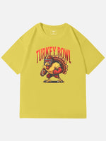Turkey Bowl Thanksgiving Cotton T-Shirt Eleven Oasis