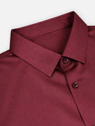 Men's Classic Solid Slim Fit Short Sleeve Shirt Eleven Oasis