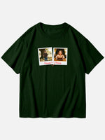 Custom Photos & Names Cotton Short Sleeve T-Shirt Eleven Oasis