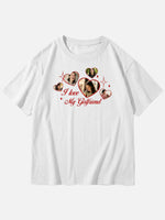 Custom Love Photo Cotton Short Sleeve T-Shirt Eleven Oasis