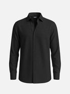 Men's Linen Blend Regular Fit Long Sleeve Shirt Eleven Oasis