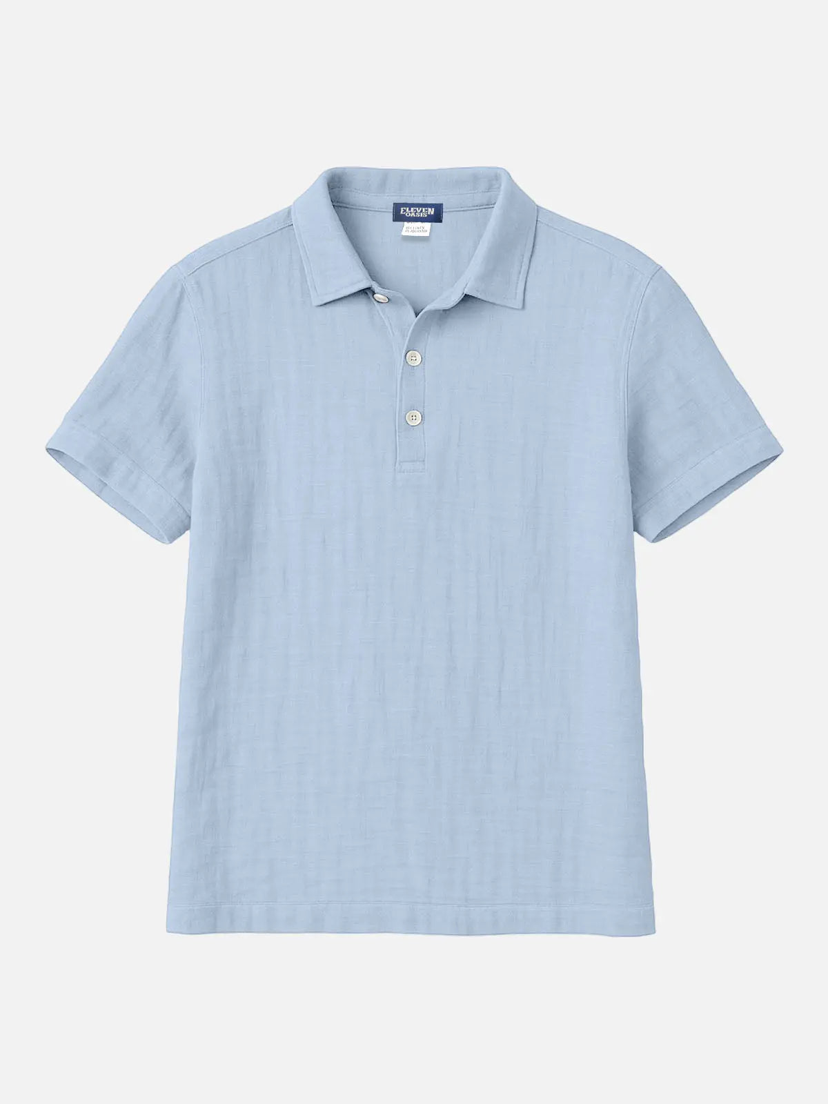 Men's Linen Blend Polo Shirt Eleven Oasis