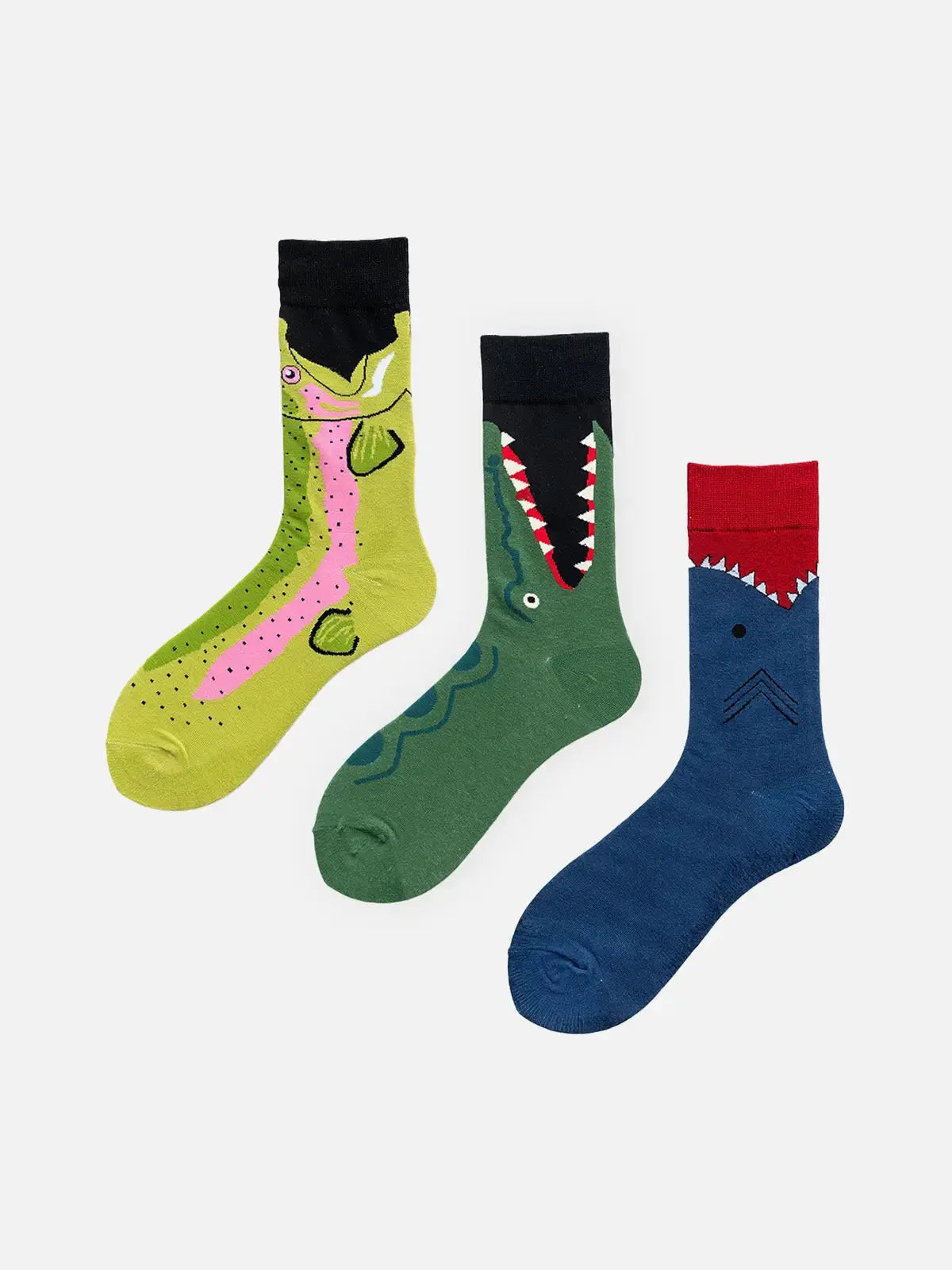 Men's Ocean Pattern Crew Socks Eleven Oasis