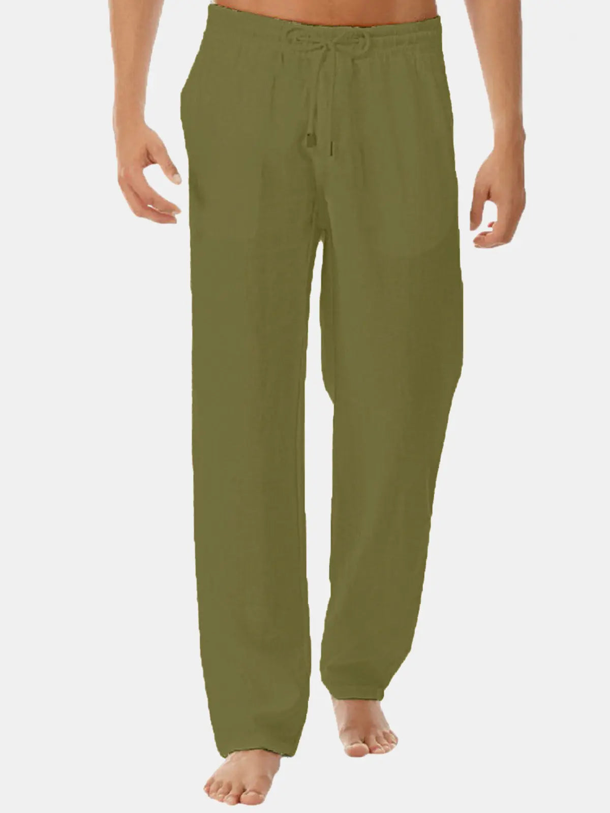 Men's Solid Color Casual Long Pants ElevenOasis