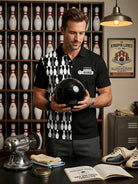Men's Custom Kingpin Lanes Short Sleeve Polo Shirt Eleven Oasis