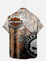 Tall Motorcycle Print Men's Short Sleeve Shirt, mens short sleeve shirts¡ê?big and tall mens shirts¡ê?short sleeve shirts for men¡ê?mens 4xl shirts¡ê?casual short sleeve shirts