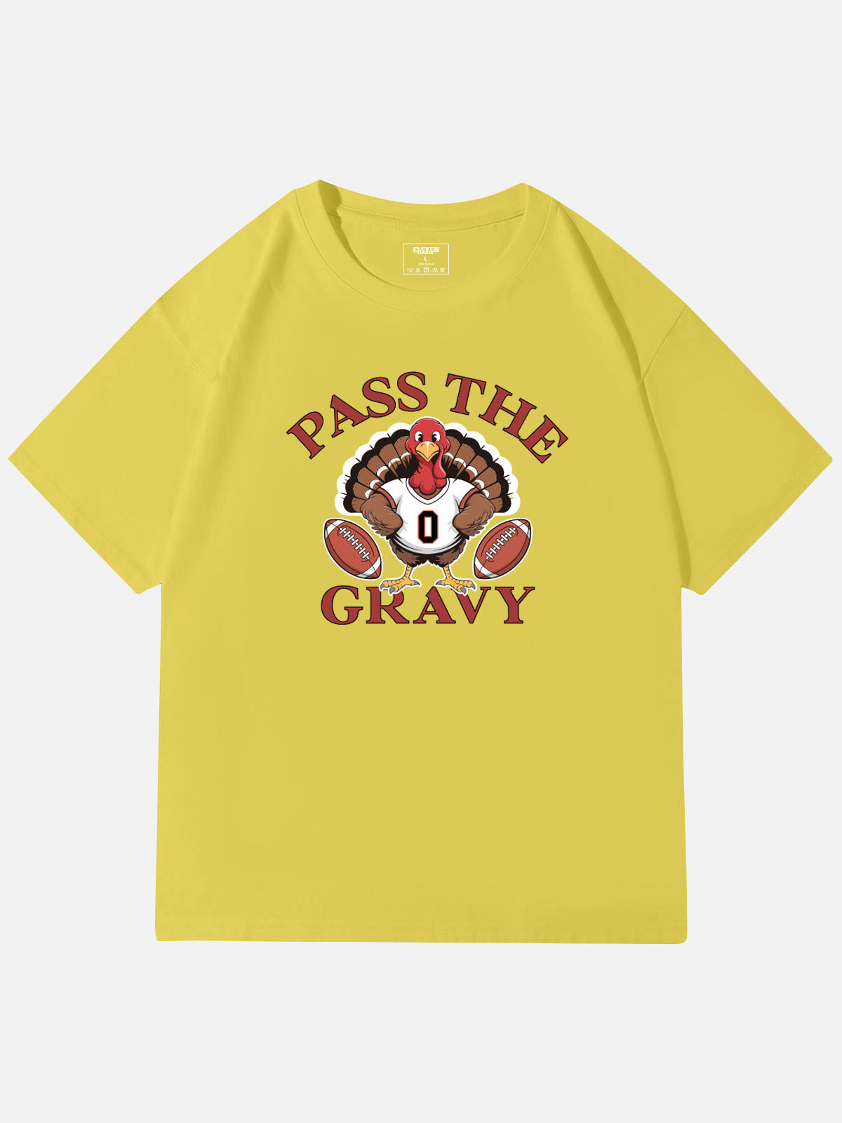 Pass the Gravy Thanksgiving Cotton T-Shirt Eleven Oasis