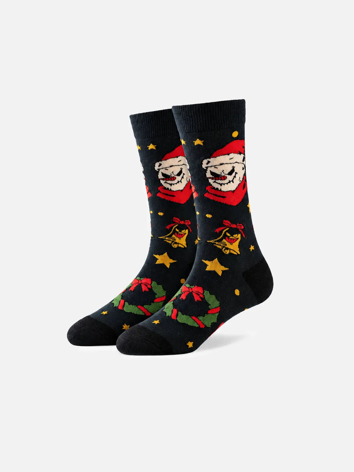 Men's Creepy Christmas Novelty Crew Socks