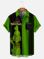 Merry Grinches Men's Short Sleeve Casual ShirtMens short sleeve shirts Big and tall Mens shirts Short sleeve shirts for men Mens 4xl shirts Casual short sleeve shirts