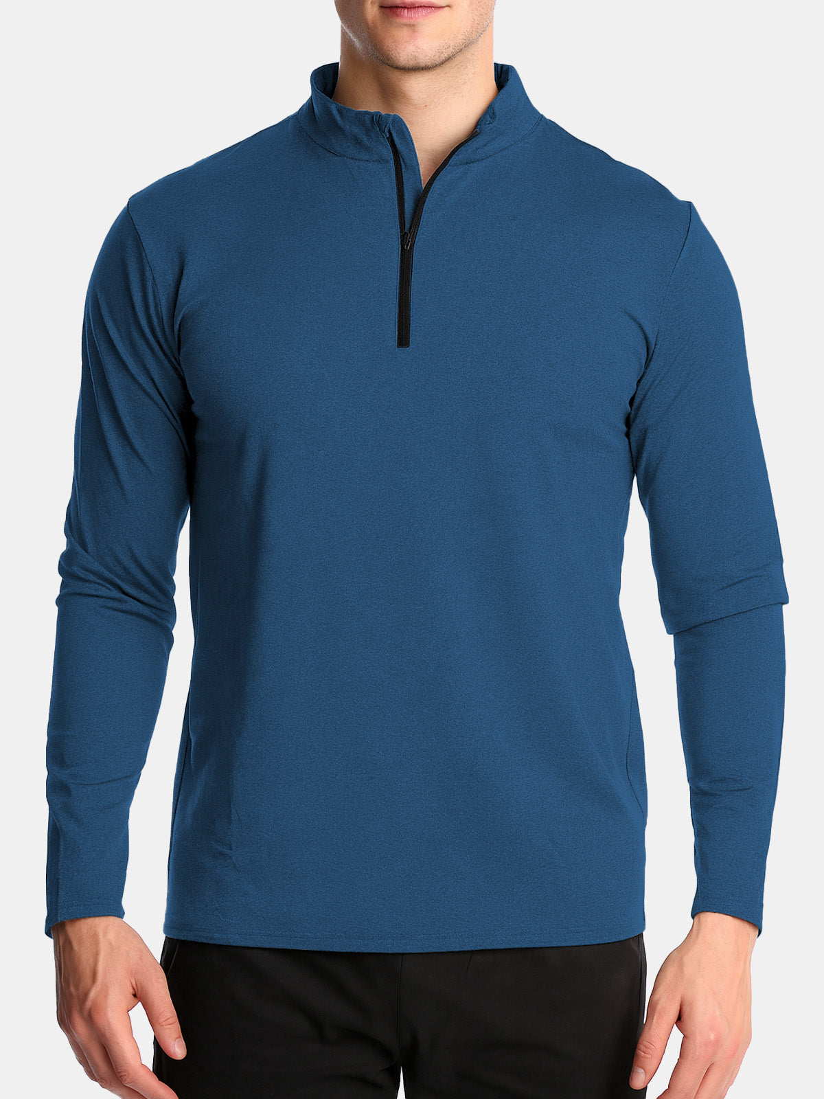 Men's Slim Fit Half-Zip Performance Long Sleeve Shirt Eleven Oasis