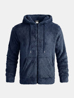 Men's Soft Sherpa Zip Hoodie Jacket Eleven Oasis