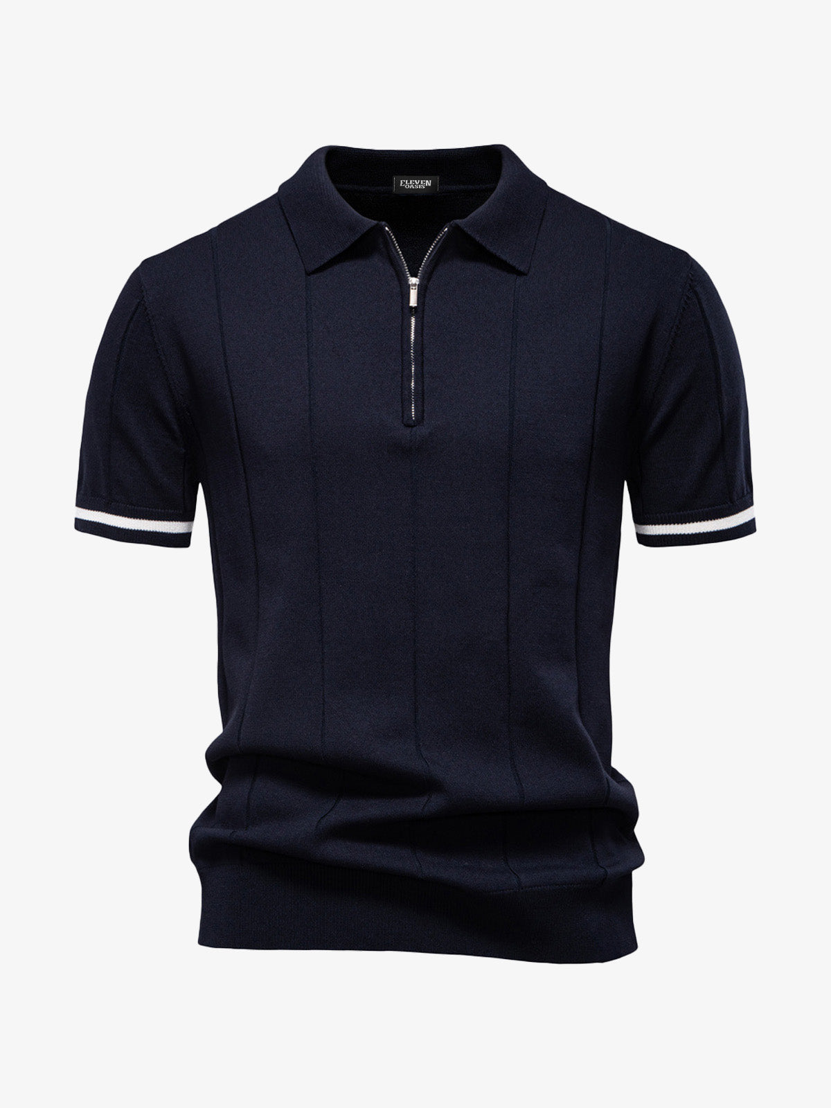 Men's Refined Slim Polo Knit Short Sleeve Shirt Eleven Oasis