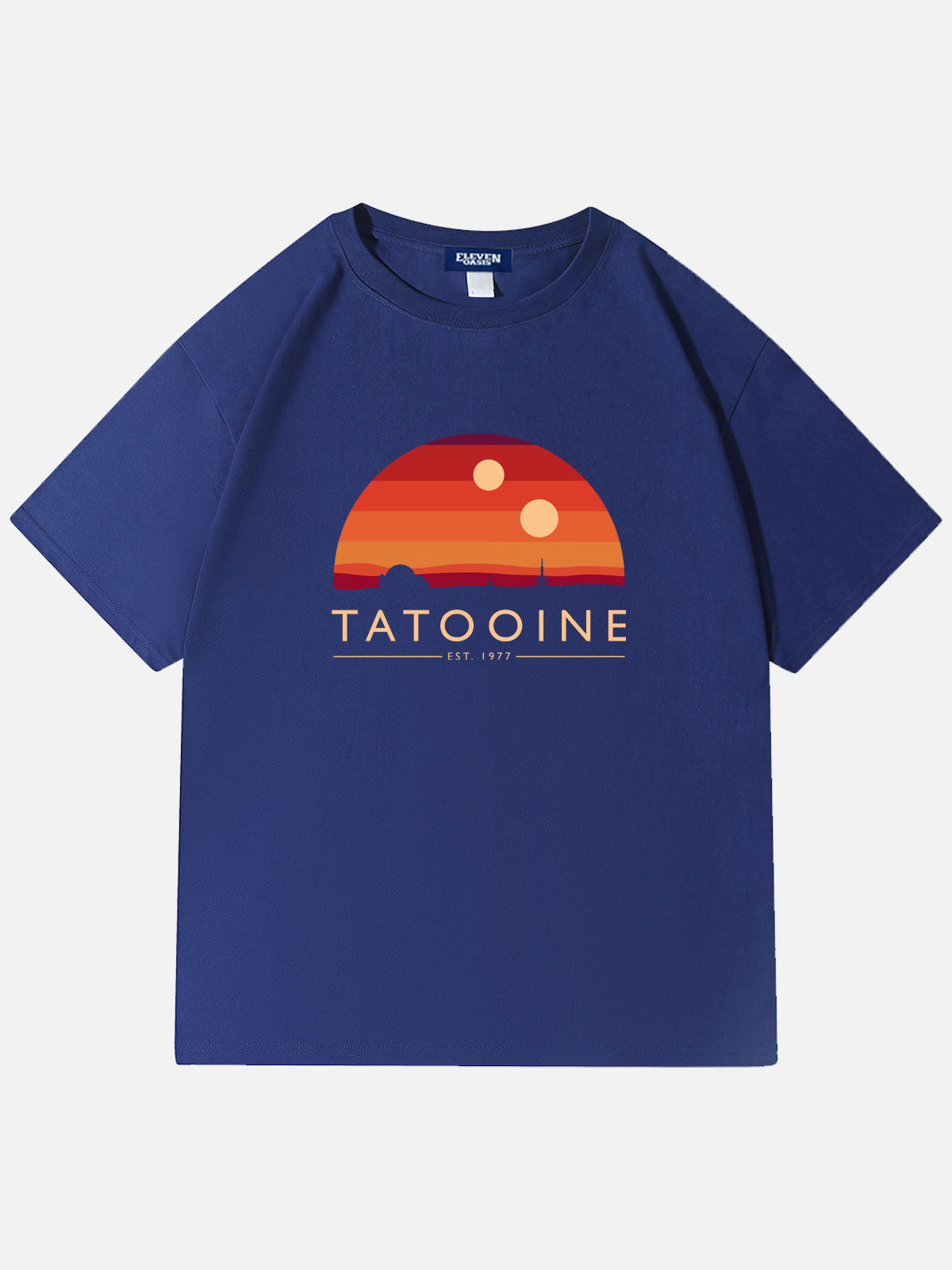 Men's Science Fiction Basic Cotton Round Neck Short Sleeve T - Shirt Star Wars TATOOINE Eleven Oasis