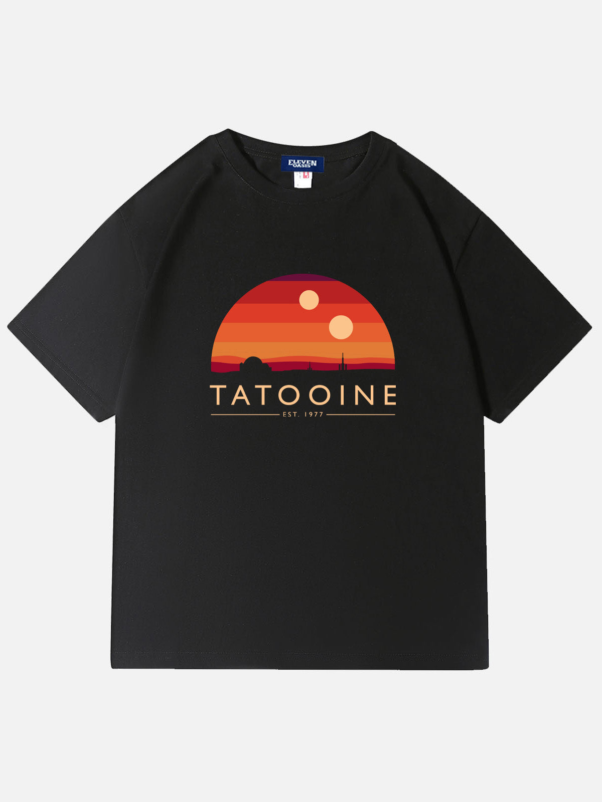 Men's Science Fiction Basic Cotton Round Neck Short Sleeve T - Shirt Star Wars TATOOINE Eleven Oasis