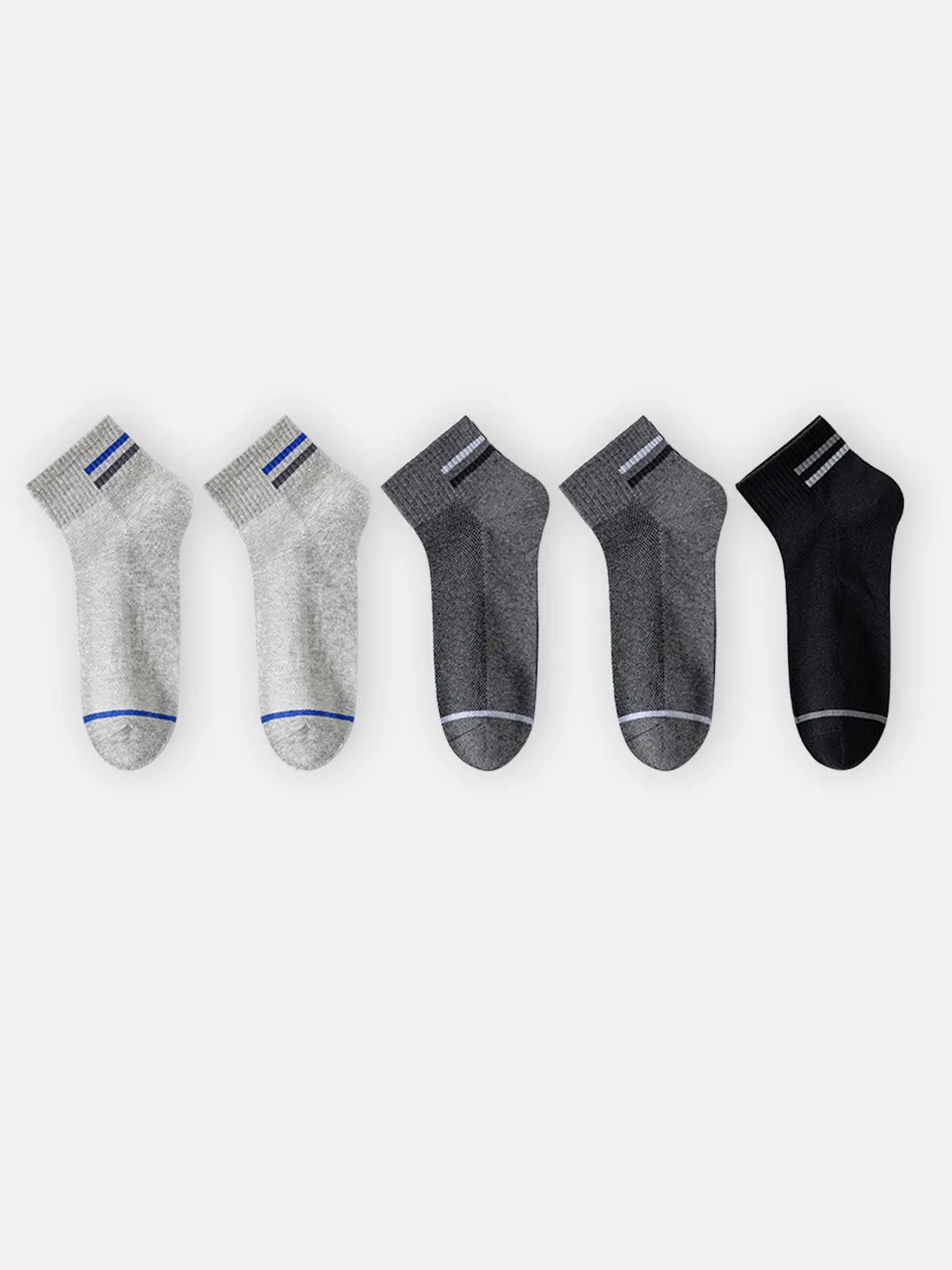 Men's Breathable Lightweight Ankle Socks 5-Pack Eleven Oasis