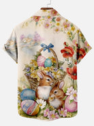 Men's Easter Egg Pattern Short Sleeve Shirt Summer Everest