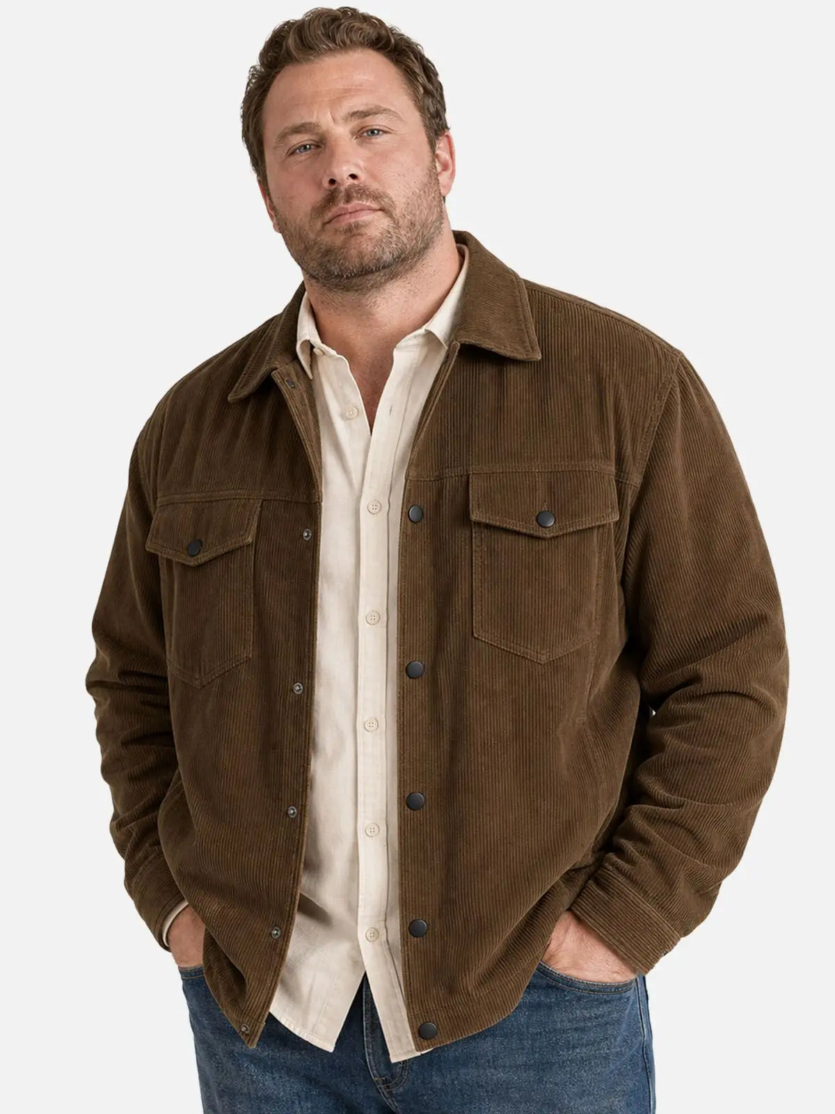 Men's Vintage Corduroy Relaxed Fit Jacket ElevenOasis