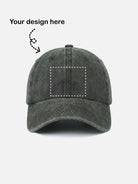 Customizable Washed Cotton Bowling Strike Baseball Cap ElevenOasis