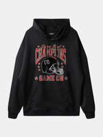 Super Bowl Champions Game On Football Hoodie Eleven Oasis