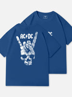 AC/DC Highway to Hell Rock Hand Vintage Band Cotton T-Shirt Eleven Oasis