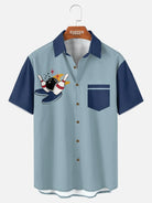 Tall Men's Custom Bowling Graphic Short Sleeve Shirt Eleven Oasis