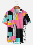Men's Retro Pop Art Short Sleeve Shirt Eleven Oasis