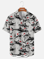 Men's Santa Shark Christmas Short Sleeve Shirt Eleven Oasis